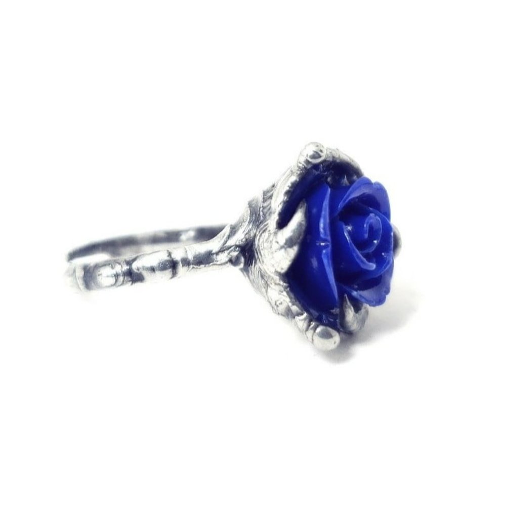 Blue rose ring - Picture 7 of 12